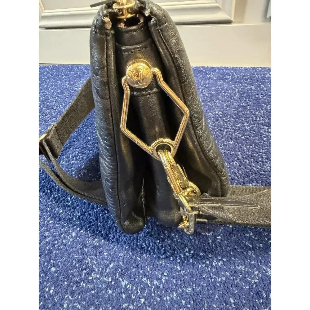 Louis Vuitton Coussin PM Lambskin Small Black Empreinte Monogram Leather France